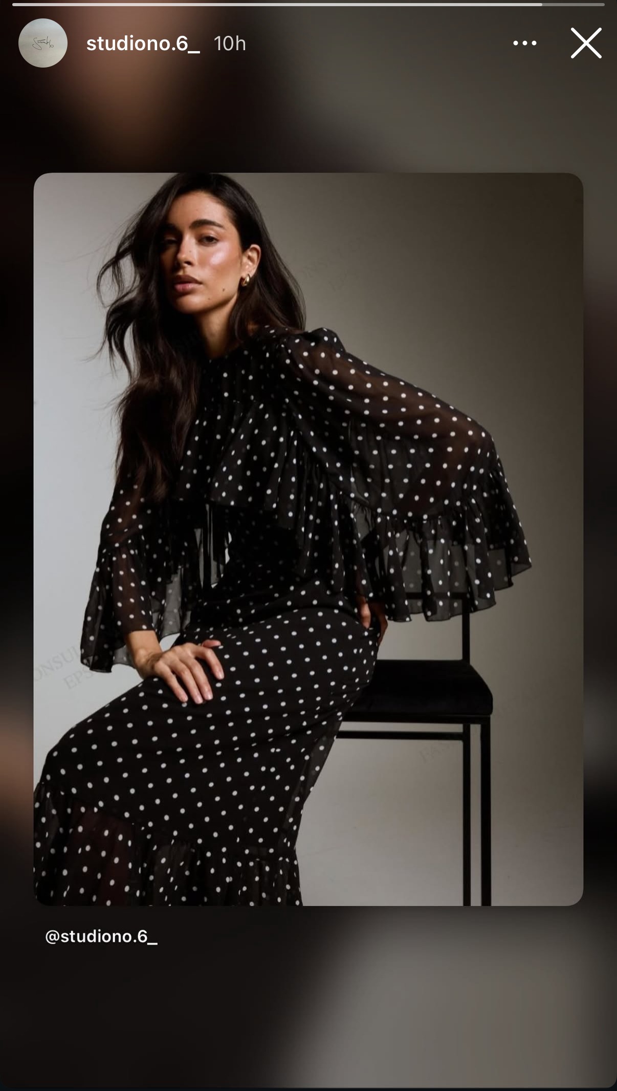 Fashion portrait against the seamless backdrop.