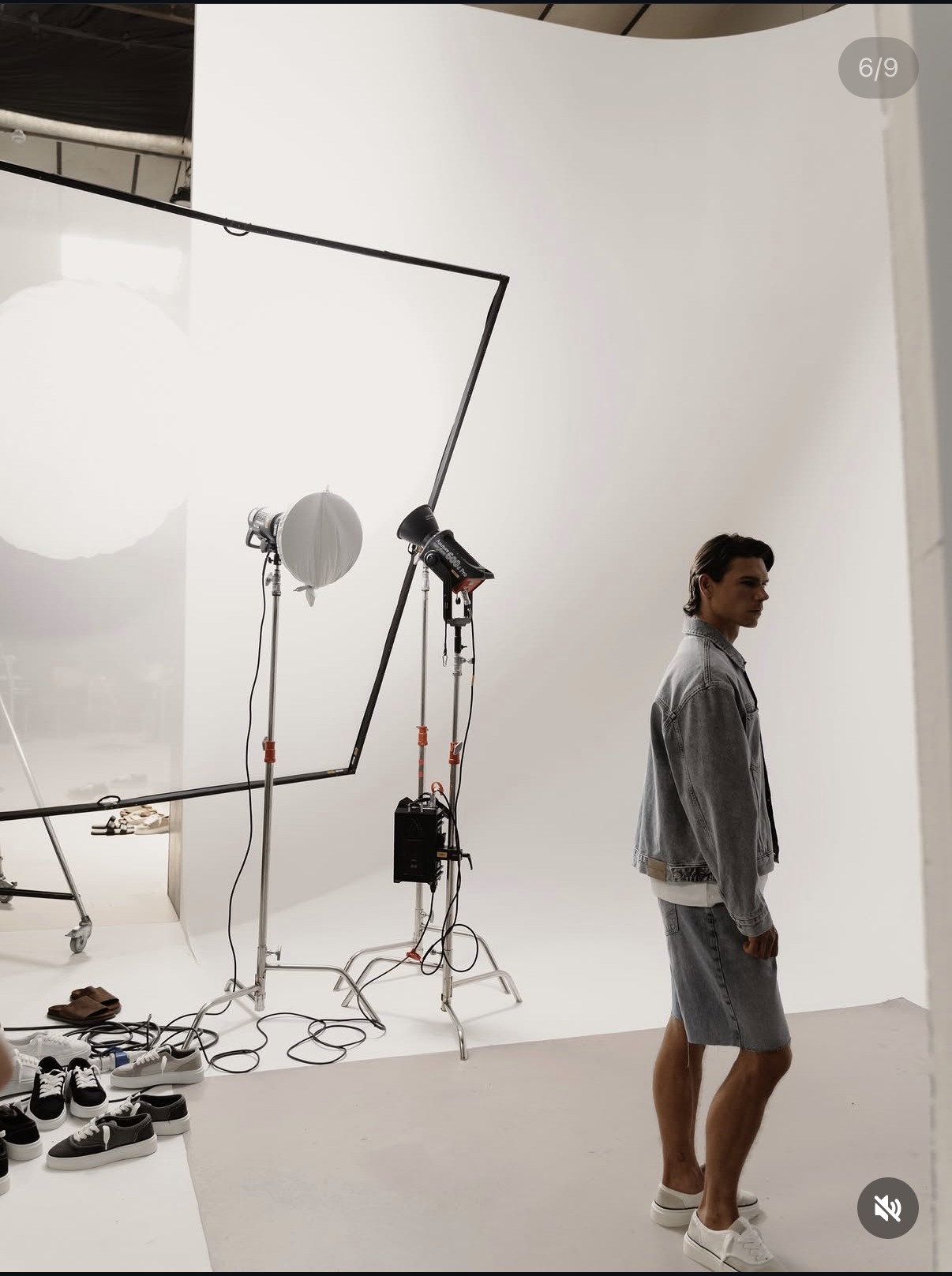 Behind the scenes lighting and set at Studio No.6.
